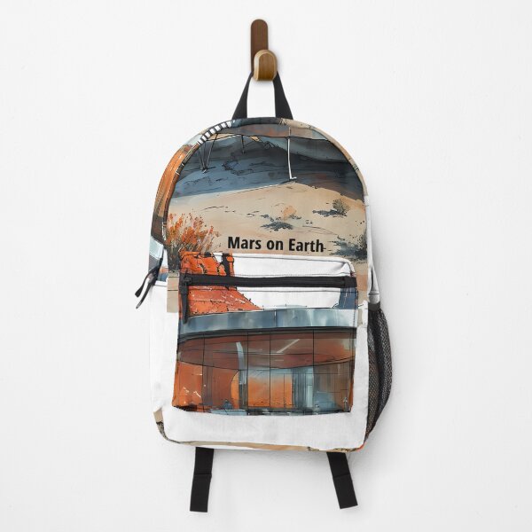 Item preview, Mars On Earth - Futuristic Desert Villa Sketch designed and sold by Modern Nest Art.
