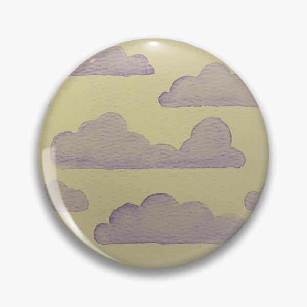 Item preview, Dreamtime Clouds Watercolor Pattern - Gold + Plum designed and sold by Irene Estelle.