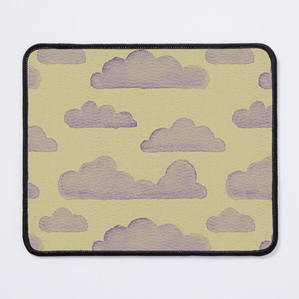 Item preview, Dreamtime Clouds Watercolor Pattern - Gold + Plum designed and sold by Irene Estelle.