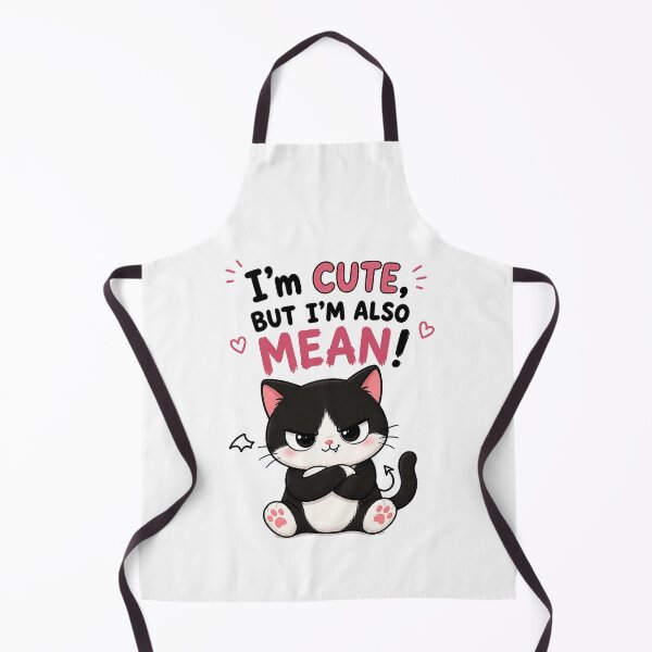 Item preview, Cute but Mean Cartoon Cat Illustration designed and sold by ericvonberner.