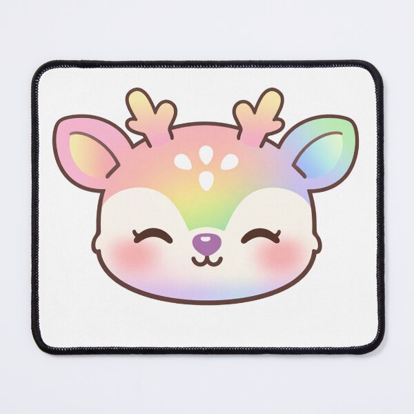 Item preview, Rainbow Pastel Deer Kawaii Cute Fawn Face with Dreamy designed and sold by Owcomm.