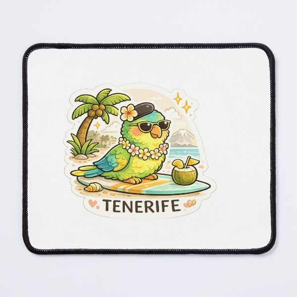 Item preview, Cute Tenerife Parrot Sticker – Tropical Canary Islands Vibes designed and sold by ZYNORAworld.