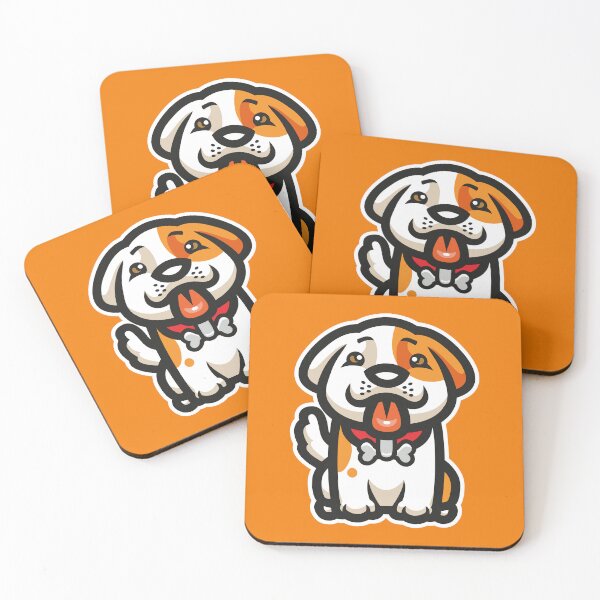 Item preview, Cute Puppy with Bone Collar – Adorable Dog Cartoon Design designed and sold by MerlinWear.