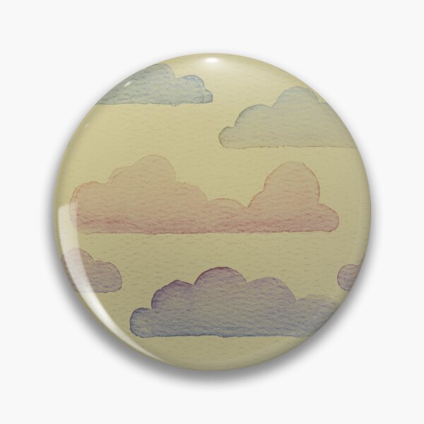 Item preview, Dreamtime Clouds Watercolor Pattern - Gold + Rainbow Sunset designed and sold by Irene Estelle.