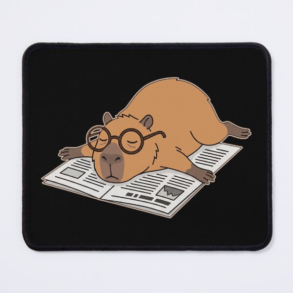Item preview, Low battery capybara, introvert mood meme designed and sold by Sir Capy B.