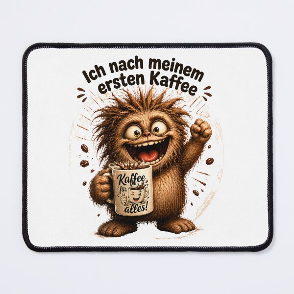 Item preview, The Coffee Monster: Me after my first coffee designed and sold by NeedfulThingsOb.