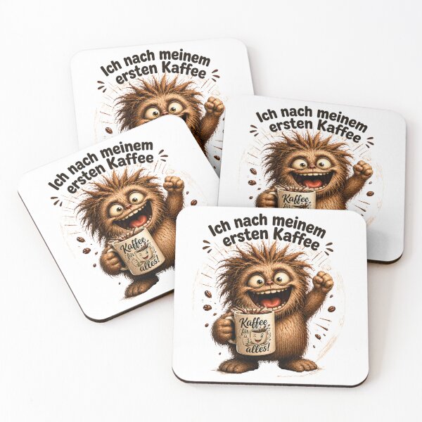 Item preview, The Coffee Monster: Me after my first coffee designed and sold by NeedfulThingsOb.
