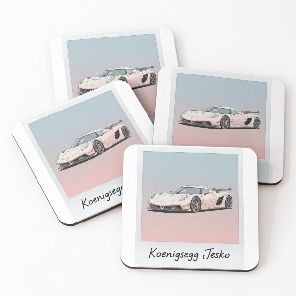 Item preview, Koenigsegg Jesko Hypercar Retro Polaroid Aesthetic Art designed and sold by Motorline44.