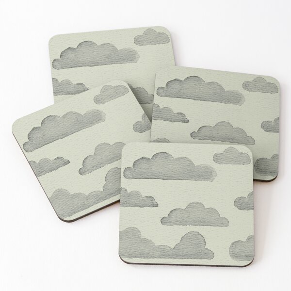Item preview, Dreamtime Clouds Watercolor Pattern - Tea + Pine designed and sold by Irene Estelle.