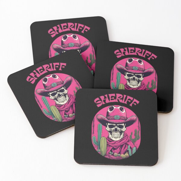 Item preview, skull sheriff designed and sold by wildforcedesign.