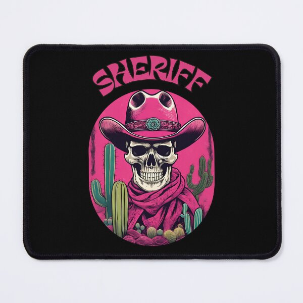 Item preview, skull sheriff designed and sold by wildforcedesign.