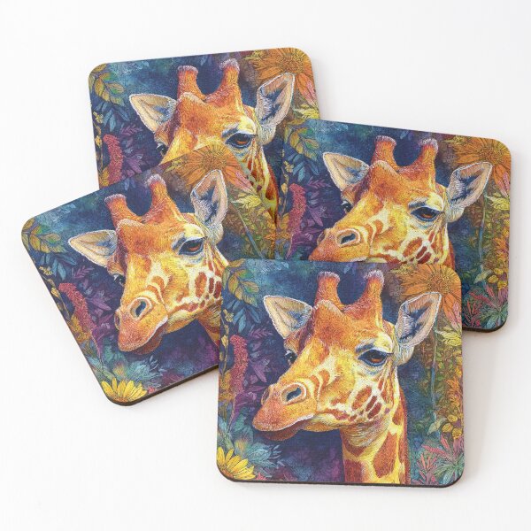 Item preview, Vibrant Giraffe in a Floral Garden designed and sold by RyanPhamDesigns.