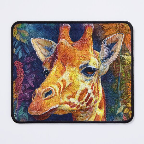 Item preview, Vibrant Giraffe in a Floral Garden designed and sold by RyanPhamDesigns.