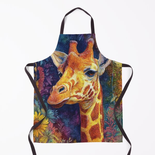 Item preview, Vibrant Giraffe in a Floral Garden designed and sold by RyanPhamDesigns.