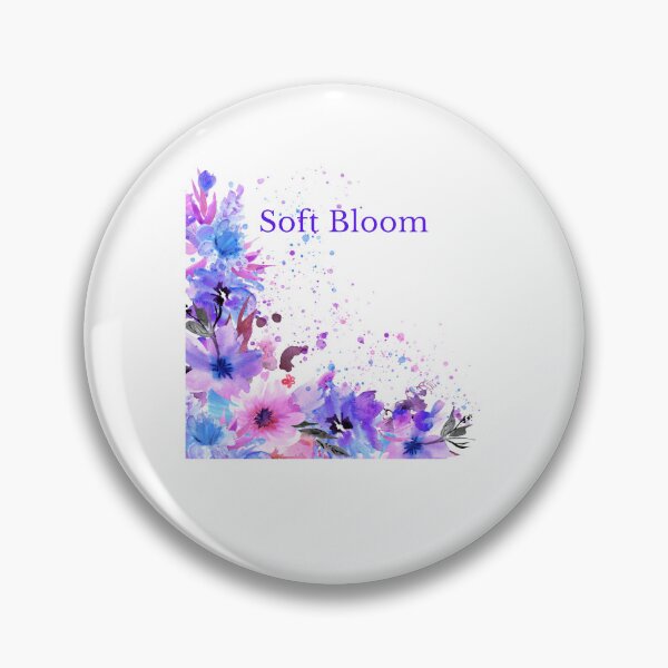 Item preview, Soft Bloom - Blue Floral Aesthetic / Watercolor Flowers designed and sold by MadeByMira.