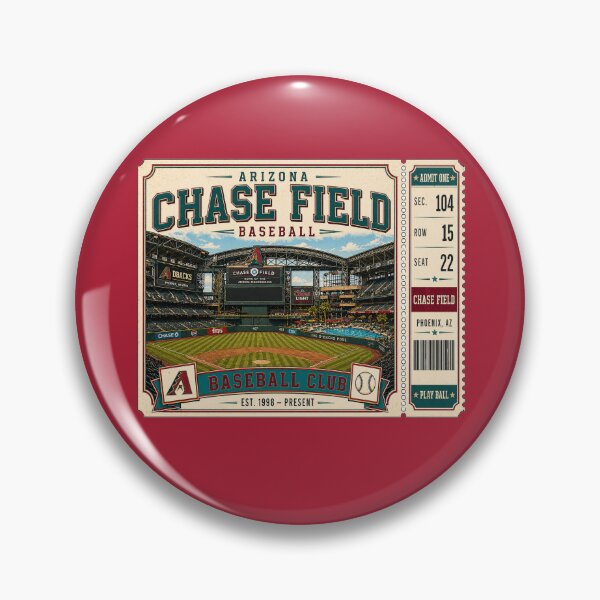 Item preview, Arizona Chase Field Vintage Ticket Shirt Pool Design Baseball Retro Phoenix Stadium Art designed and sold by GhostDawgs.