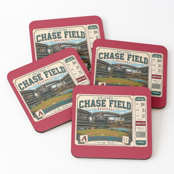 Item preview, Arizona Chase Field Vintage Ticket Shirt Pool Design Baseball Retro Phoenix Stadium Art designed and sold by GhostDawgs.