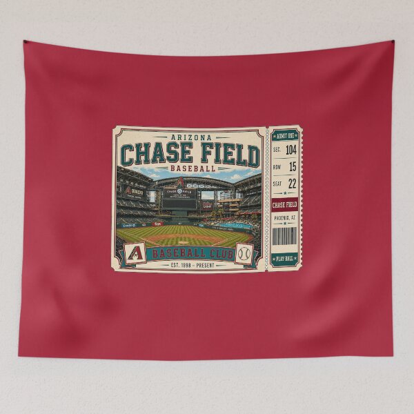 Item preview, Arizona Chase Field Vintage Ticket Shirt Pool Design Baseball Retro Phoenix Stadium Art designed and sold by GhostDawgs.