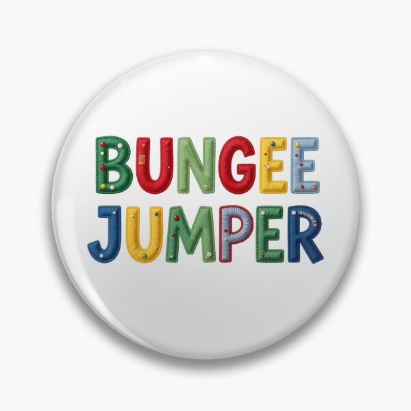 Item preview, BUNGEE JUMPER - IN FAUX LETTERING designed and sold by AlexOBrienArt.