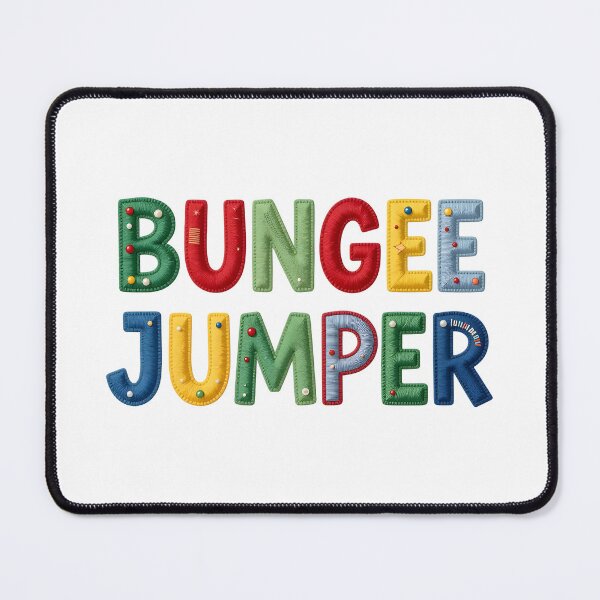 Item preview, BUNGEE JUMPER - IN FAUX LETTERING designed and sold by AlexOBrienArt.