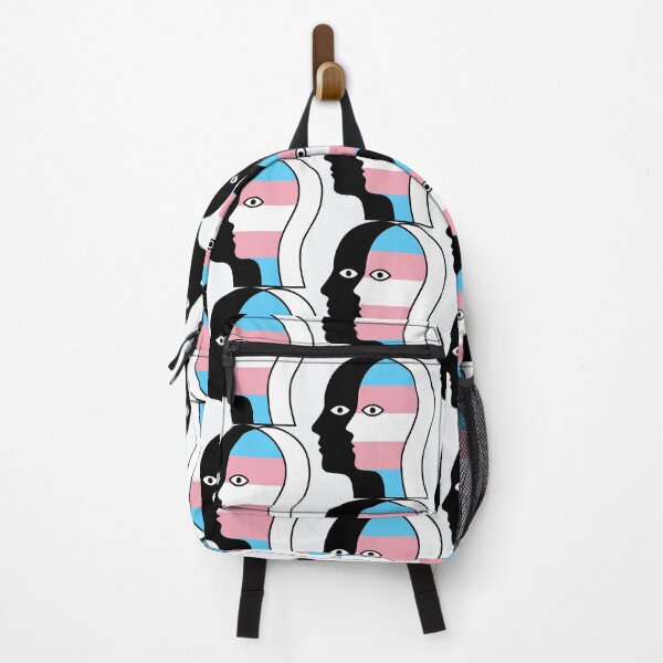 Item preview, Abstract Overlapping Faces - Trans Pride Flag Line Art Illustration designed and sold by Cannaxes Studio.