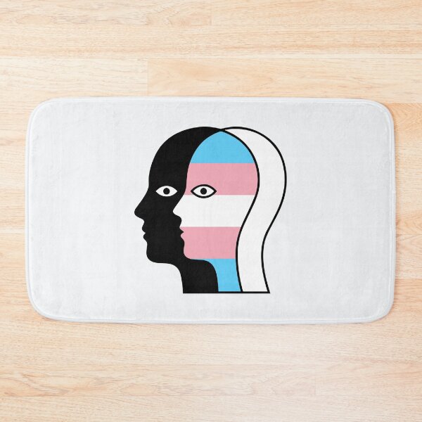 Item preview, Abstract Overlapping Faces - Trans Pride Flag Line Art Illustration designed and sold by Cannaxes Studio.
