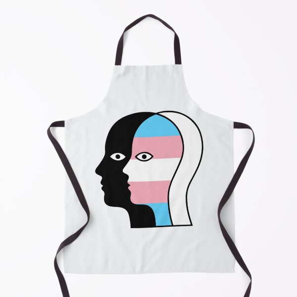 Item preview, Abstract Overlapping Faces - Trans Pride Flag Line Art Illustration designed and sold by Cannaxes Studio.