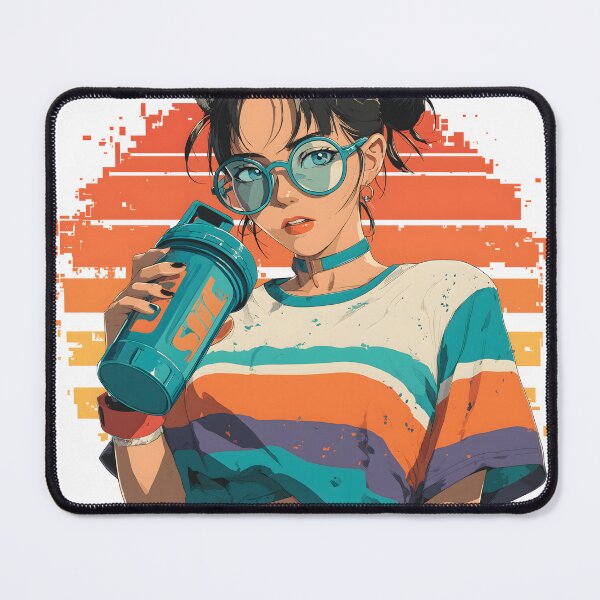 Item preview, Retro 90s Anime Cat Girl Hydration Mode designed and sold by Mrokar.