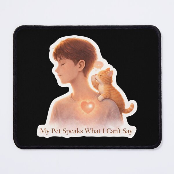 Item preview, My Pet Speaks What I Can’t Say Shirt – Emotional Support Cat Lover Gift – Deep Bond Pet Quote designed and sold by Safe Haven Pets.