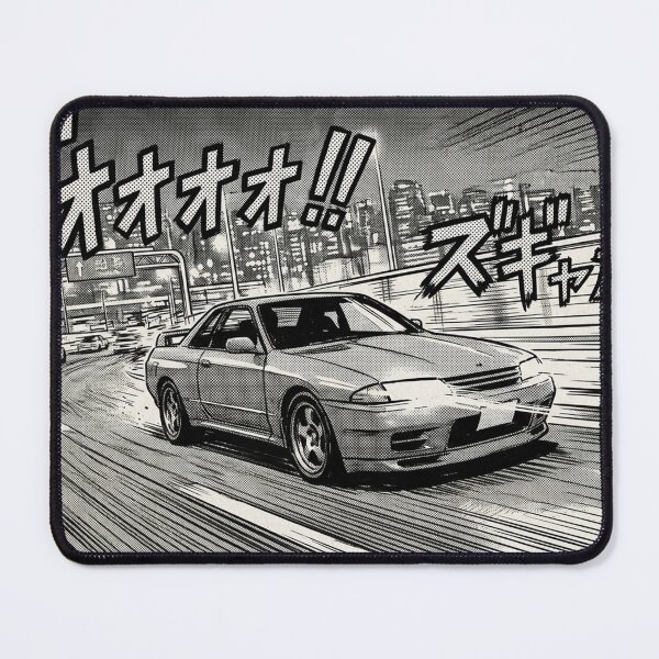 Item preview, JDM Retro Manga Style Night Street Racing Skyline Drift Art designed and sold by Krfto.
