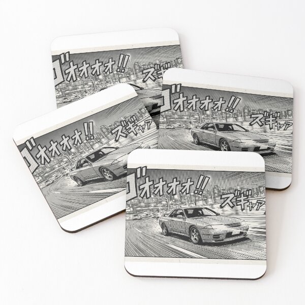 Item preview, JDM Retro Manga Style Night Street Racing Skyline Drift Art designed and sold by Krfto.