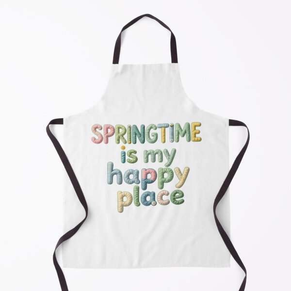 Item preview, SPRINGTIME IS MY HAPPY PLACE - IN PASTEL FAUX LETTERING designed and sold by AlexOBrienArt.