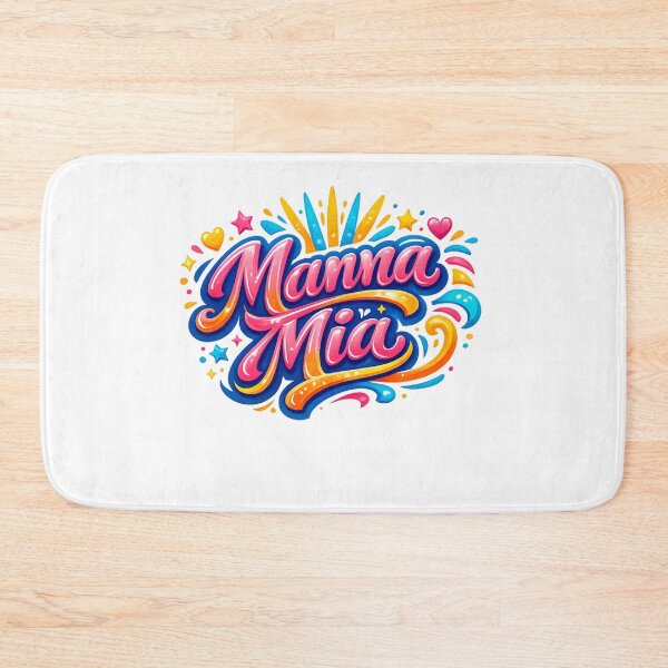 Item preview, Mamma Mia Vibrant Typography Design designed and sold by Newthingzy.