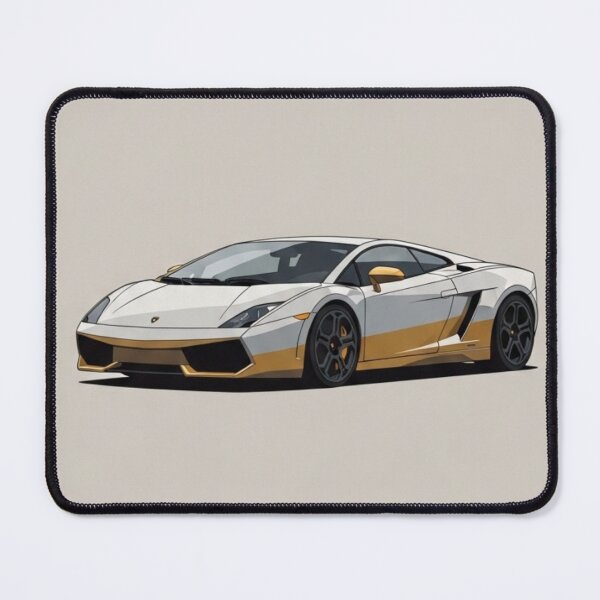 Item preview, Lamborghini Gallardo Two-Tone Supercar Retro Polaroid Art designed and sold by Motorline44.