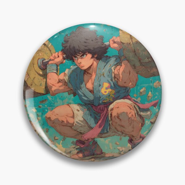 Item preview, Ancient Strength — Vintage Anime Barbell Warrior designed and sold by Mrokar.