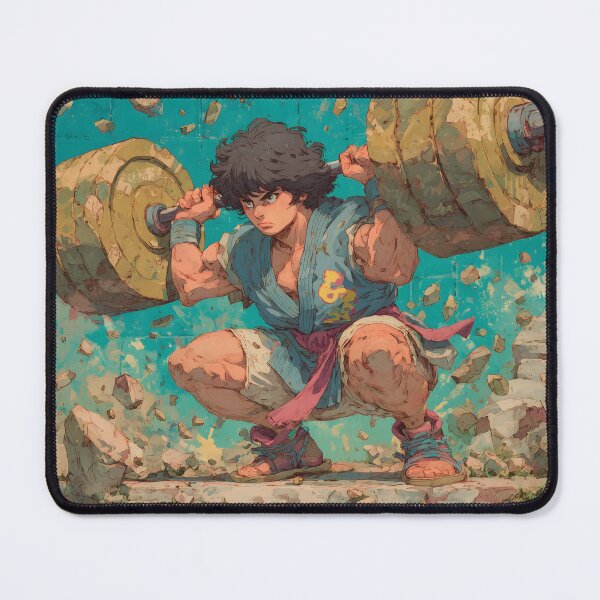 Item preview, Ancient Strength — Vintage Anime Barbell Warrior designed and sold by Mrokar.
