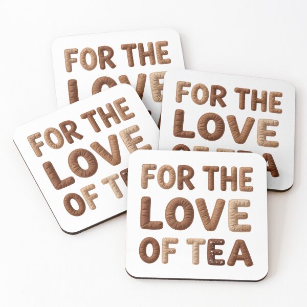 Item preview, FOR THE LOVE OF TEA - IN FAUX LETTERING designed and sold by AlexOBrienArt.