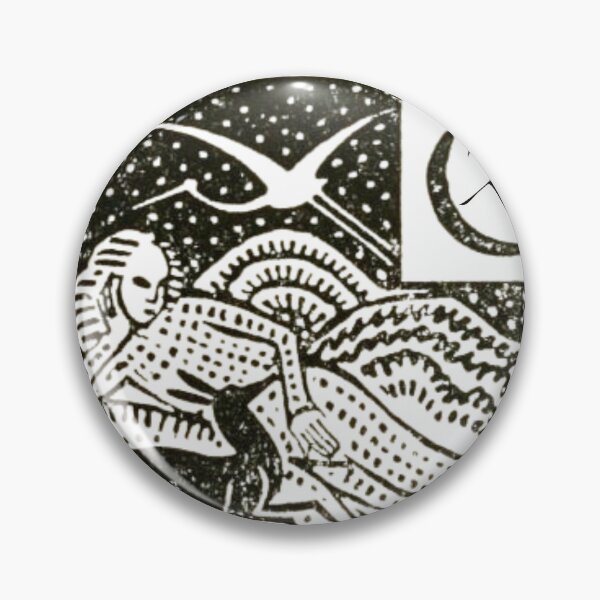 Item preview,  Sunday Bird — Medieval Eagle Woodcut in Dark Olive designed and sold by LouDSarG.
