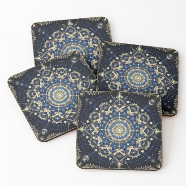 Item preview, Mandala Gold Stars Universe Mystical designed and sold by PixelDrift21.