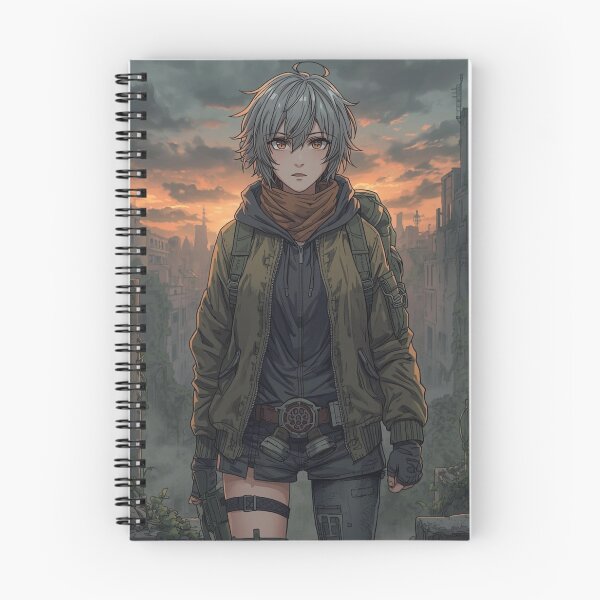 Item preview, Anime Girl Survivor in Post-Apocalyptic City Ruins designed and sold by INDEEDME.