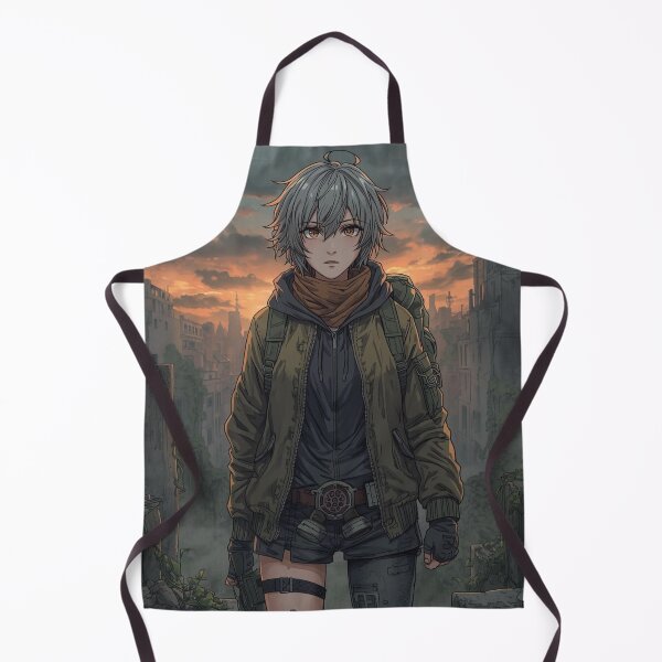 Item preview, Anime Girl Survivor in Post-Apocalyptic City Ruins designed and sold by INDEEDME.