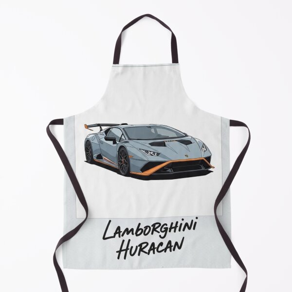Item preview, Lamborghini Huracan STO Grey and Orange Supercar Retro Polaroid Art designed and sold by Motorline44.