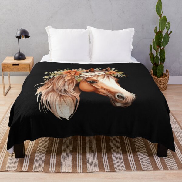 Item preview, Floral Horse Portrait Aesthetic sticker designed and sold by New Art.