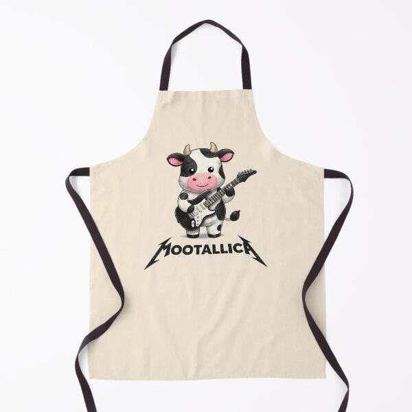 Item preview, Cute Cow Guitar Heavy Metal Cartoon Tee Mootallica designed and sold by Fanverse Merchandise.