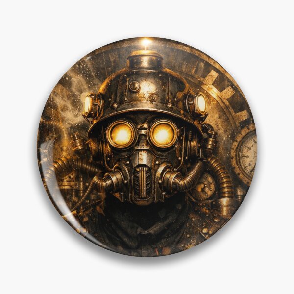 Item preview, The Engineer | Dark Steampunk Portrait | Industrial Wall Art designed and sold by Thedropartsrore.