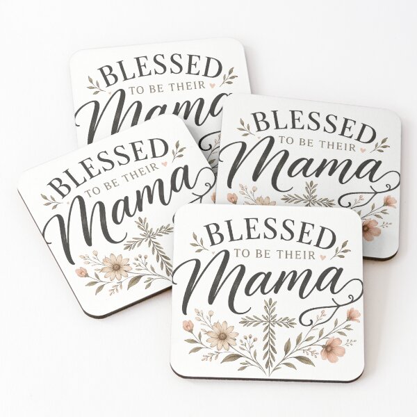 Item preview, Blessed to be their Mama - Floral Botanical Christian Mothers  designed and sold by Blood Washed Apparel.
