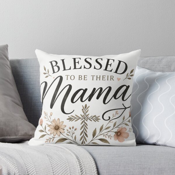 Item preview, Blessed to be their Mama - Floral Botanical Christian Mothers  designed and sold by Blood Washed Apparel.