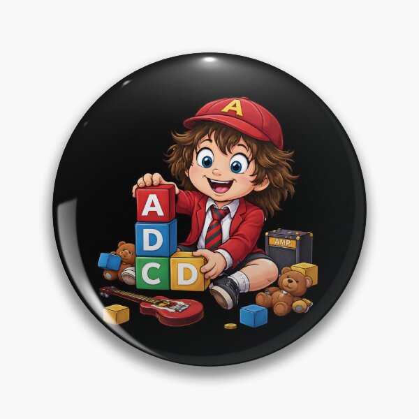 Item preview, Rock Legend Chibi Guitarist Baby Blocks Funny designed and sold by Fanverse Merchandise.