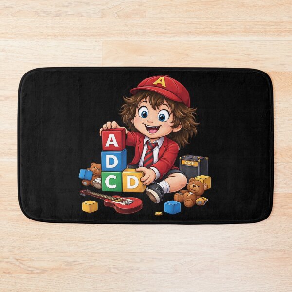 Item preview, Rock Legend Chibi Guitarist Baby Blocks Funny designed and sold by Fanverse Merchandise.