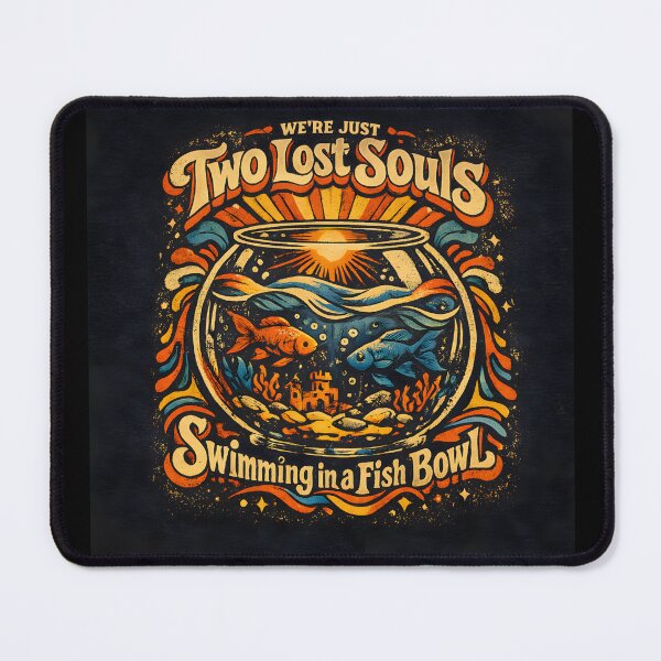 Item preview, Lost Souls Fish Bowl Retro Vintage Music Fan designed and sold by Fanverse Merchandise.